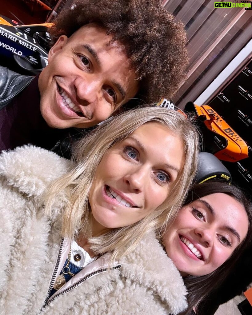 Nicki Shields Instagram - SWIPE to decide who wore it better? 😜 ➡️➡️ I’m sure there’s a joke about blowing your own trumpet in here somewhere but I’m too tired to work it out! 😂🎉 Both @landonorris and Lando S rocking the new @reiss @mclaren collection. With the news about @charlottetilbury joining @f1academy, I am loving the direction these new partnerships in motorsport are heading. Here come the girls Loved last night and catching up with all my motorsport buddies. You’re all awesome! #mclaren #reiss #motorsport #f1 #fe #f1academy #landonorris