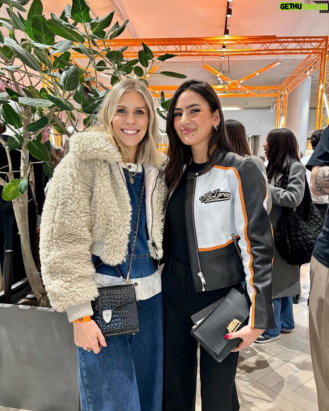 Nicki Shields Instagram - SWIPE to decide who wore it better? 😜 ➡️➡️ I’m sure there’s a joke about blowing your own trumpet in here somewhere but I’m too tired to work it out! 😂🎉 Both @landonorris and Lando S rocking the new @reiss @mclaren collection. With the news about @charlottetilbury joining @f1academy, I am loving the direction these new partnerships in motorsport are heading. Here come the girls Loved last night and catching up with all my motorsport buddies. You’re all awesome! #mclaren #reiss #motorsport #f1 #fe #f1academy #landonorris