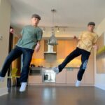 Nicky Andersen Instagram – Just me & myself being bored during quarantine 🥱 

#dance #peaches @justinbieber @danielcaesar @giveon