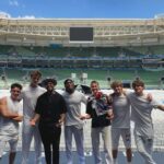 Nicky Andersen Instagram - 🇧🇷Tonight the first stadium tour I’ve ever show directed & choreographed on is happening 💙 Love you @nowunited - this is your moment to show the world how incredible you all are. Super grateful for you help @michelpsian & huge S/O to @kylehanagami for the numbers you’ve choreographed as well💫 Amazing light designs by @dmotionvisuals 🏟 📸 @mateusaguiar Alienz Arena