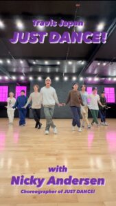 Nicky Andersen Instagram - JUST DANCE! Challenge🐯 ~with Nicky Andersen ver.~ Nicky!!!! Finally we met🕺😍 Thank you for choreographing 