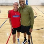 Nicole Kornet Instagram - He swatted my corner 3 into space and it’ll all be on television. Hollywood, California