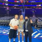 Nicole Kornet Instagram - It’s not a wrap til the on-set shootout says so. Wells Fargo Center