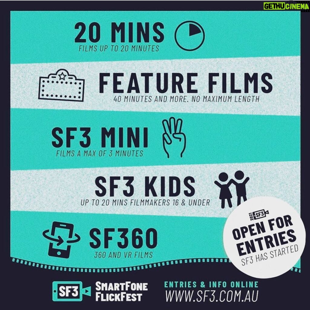 Nicole da Silva Instagram - • @sf3fest SF3 2021 is back and we want your films! Enter by August 1st to win the most incredible prizes yet: an iPad & phone, mentorships, classes, mics, lenses, apps and more. Head to www.sf3.com.au for all you need to know and be a part of SF3. . . . . . . #sf3 #sf32021 #smartfoneflickfest #filmfestival #smartphonefilmfestival #smartphonefilm #smartphonefilmmaker #director #film #filmmaker #cellphonefilm #shotoniphone #iphonefilm #samsungfilm #huwaweifilm  #cinematography #screenwriting #actor #actress #filmmaking #covid #iso #lockdown #quarantine #sf3mini
