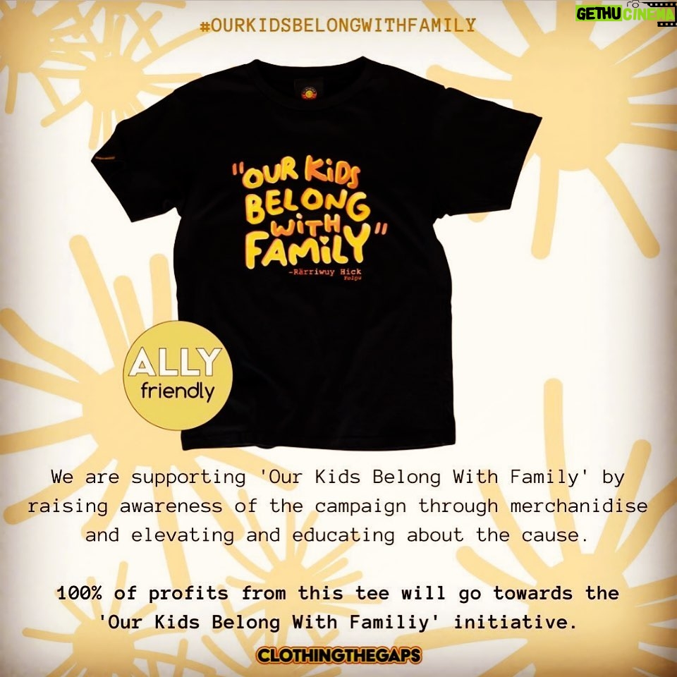 Nicole da Silva Instagram - Head over to @clothingthegaps where 100% of profits from their #OurKidsBelongWithFamily tee will go to the @ourkidsbelongwithfamily initiative | Sorry means you don’t do it again ❤️💛🖤