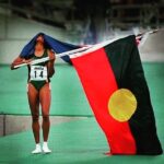 Nicole da Silva Instagram - Breathtaking woman, a proud and powerful moment for Australia and our First Nations People ❤️💛🖤 Thank you @cathyfreemanofficial @abctv @matchbox_pictures