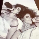 Nicole da Silva Instagram – Don’t be an a**hole and cast yourself 🤣 Thankfully, @chickenandchips_ ThE DiSrUpTiVe Casting Company know their shizzle. Al & Steph are authentic and driven and they have a genuine belief in the arts and it’s artists 🙏🏼 Give them a follow and watch out for the awesomeness they are creating. Thank you #chickenandchipscasting for sponsoring #WhosAfraid and @fouroneoneproductions can’t wait to make more magic with you in the future 💫😘

ID: Nicole and Danielle are standing in front of a large poster of themselves from Who’s Afraid. They both wear black and Danielle has sultry rouge lipstick on.