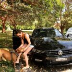 Nicole da Silva Instagram – These are a few of my favourite things 🎶 🐶 🚘 ☀️ 🌳 🖤@altovolkswagennorthshore