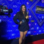 Nikhita Gandhi Instagram – Thank you @iconicgoldaward for honouring me with Best Playback Singer (Female) for the song ‘Tere Pyaar Mein’ from Tu Jhoothi Main Makkaar 🏆🫶🏻

Always grateful to @ipritamofficial and his entire team for such an incredible journey!
 The magic is forever real collaborating with @ipritamofficial @arijitsingh @amitabhbhattacharyaofficial ♥️♥️♥️♥️

#terepyaarmein #nikhitagandhi #iconicgoldawards #tujhoothimainmakkaar #luvranjan #pritam #arijitsingh #amitabhbhattacharya Taj Lands End, Mumbai