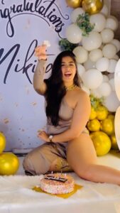Nikita Sharma Instagram - No, it’s not my birthday, it’s just my happiness seeing all the lovely new subscribers! 💜💜 Welcome to the extended family. Have you subscribed yet? 😉 #feelitreelit #explore #feature #trending #glow #love #subscribe Mumbai, Maharashtra