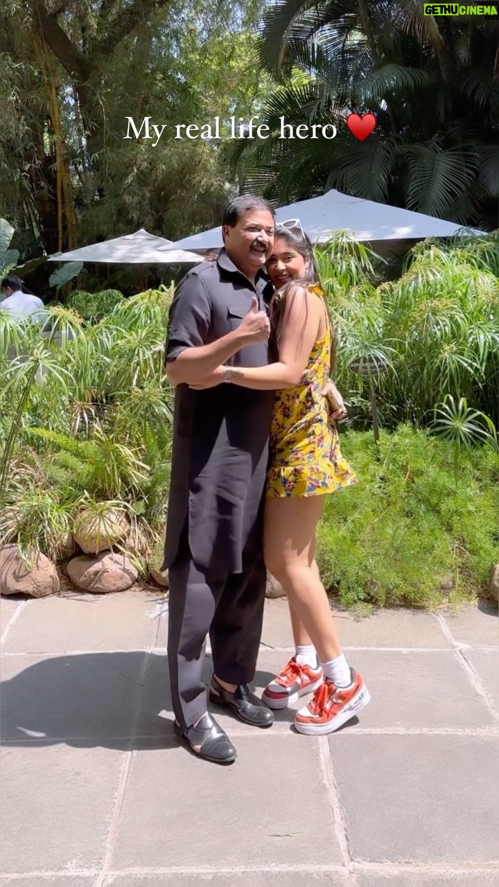 Nikita Sharma Instagram - The strongest man I know who has truly implemented the saying of “Mind Over Matter”. You are an inspiration to us all, Papa. ♥️ Thank you for being so wonderful at handling anything that life throws at you with such grace and such willpower. You have set a very motivating example for everyone around you. ✨ #father #papa #love #thankful #blessed #grateful #humbled