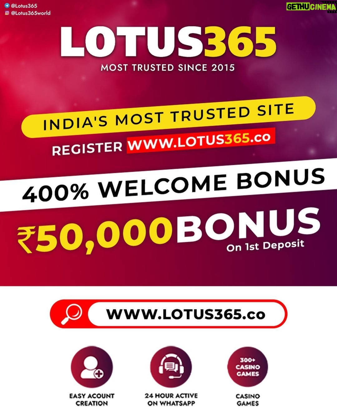 Nikita Sharma Instagram - @lotus365world @Lotus365world www.lotus365.co Register Now To Open Your Account Msg Or Call On Below Number's Whatsapp - +91 9124276444 +91 7394099409 +91 9124054111 Call On - +91 81429 20000 +91 95058 60000 LINK IN BIO 😎 Disclaimer- These games are addictive and for Adults (18+) only. Play on your own responsibility.