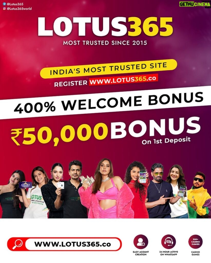 Nikita Sharma Instagram - @lotus365world @Lotus365world www.lotus365.co Register Now To Open Your Account Msg Or Call On Below Number's Whatsapp - +91 9124276444 +91 7394099409 +91 9124054111 Call On - +91 81429 20000 +91 95058 60000 LINK IN BIO 😎 Disclaimer- These games are addictive and for Adults (18+) only. Play on your own responsibility.