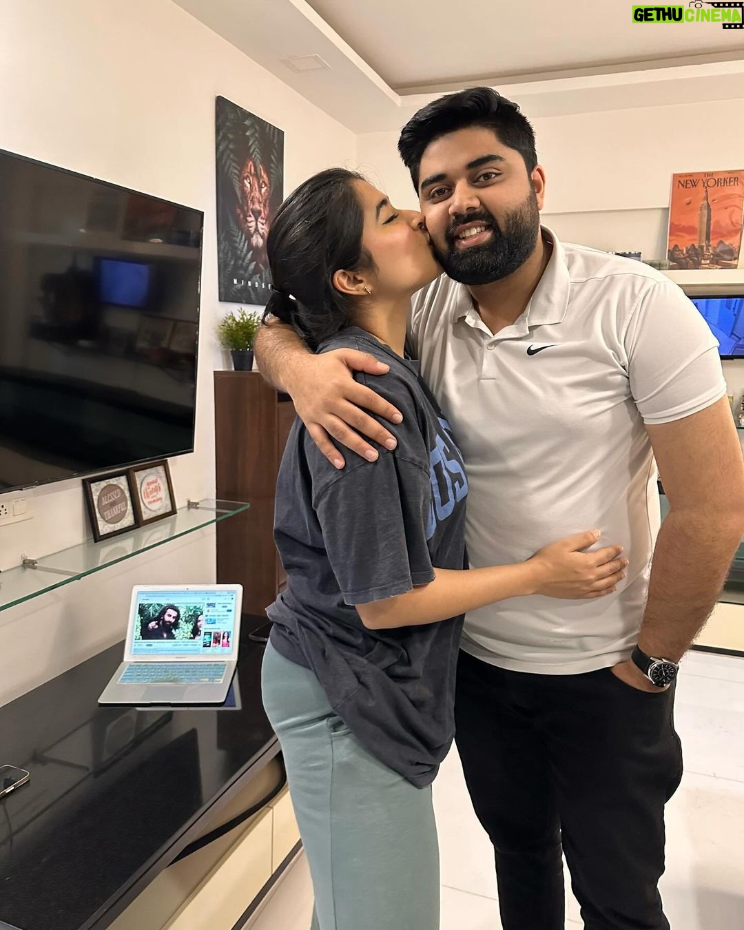 Nikita Sharma Instagram - If I had to describe how I feel about my baby brother, these are the words. This is how he makes me feel. These lyrics are it. ♥️ Thank you for simply existing and being a person that literally is a part of my heart. 🧿