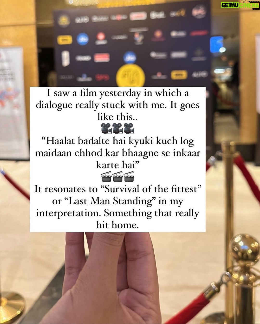 Nikita Sharma Instagram - Attending the wonderful @mumbaifilmfestival has been nothing short of just magical. 🎞️📽️✨ Experiencing film making, direction, acting technique and simply the details of production value closely has made me appreciate the art of film a lot more! 🎬♥️ Magic truly does lie behind great work and awe inspiring dedication. 👏🏻 Mumbai, Maharashtra