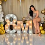 Nikita Sharma Instagram - ✨✨♥️8 MILLION of us! ♥️✨✨ Every single one of you, has made me what I am today. I just want to say that I feel so many emotions and yet don’t know what to say. That’s how overwhelmed I feel with the love you all constantly give me. 🥹 I have been putting myself out here in front of you all for years now and it’s such a blessing to see that so many of you want to join our big big family and be a part of my journey. 🙏🏻 I am truly truly grateful. As I always always say, please keep the love coming. ♥️♥️♥️♥️ Beautiful decor done by @hatsoffmediaent ✨ Cake sent by my parents 🥹♥️ Mumbai, Maharashtra