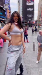 Nikita Sharma Instagram - “Never forget this. Ever. While you’re constantly worried about your future, you’re currently living one of your dreams. So try to focus on that more, rather than trying to decide your future. That’s what God is for.” -Nikita Sharma Times Square, New York City