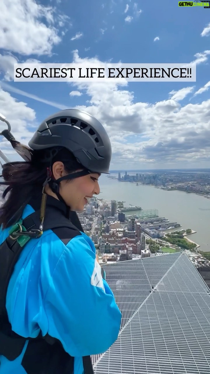 Nikita Sharma Instagram - CLIMBED THE HIGHEST OPEN AIR ASCENT IN THE WORLD! 🤯 Who knew I could? For as long as I’ve been living, I’ve had a fear of heights because of some childhood injuries falling from a height. So I’ve always been afraid to do anything that is related to heights. However, when @edgenyc invited me over to do “The Climb” with them, I instinctively and for some impulsive reason said “YES!” I spent the entire time leading up to the event just regretting my decision in my mind and thinking, “Why did I ever agree to do this?!” Little did I know, once I did actually get to the open air top, I had one of the most beautiful experiences of my life! The feeling of being suspended at the highest open air top is something that is truly unbeatable! I’m so so glad I did this. I cried and laughed through the entire experience and it was such a whirlwind of emotions and the revelation that heights not longer scare me! Thank you for having me over @edgenyc and making me do “The Climb”. 💪🏻👏🏻✨ #feelitreelit #explore #feature #trending #adventure #adrenaline #heights #crazy New York, New York