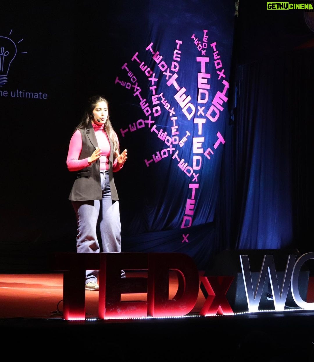 Nikita Sharma Instagram - Delivered my 7th TEDx talk “Connection within the Disconnected” at @tedx_wce_sangli ♥️ What a wonderful experience it was to speak to some lovely people about how we regain control of our lives and create our natural dopamine level by finding our own high. Thank you for having me, it’s been a pleasure. ✨