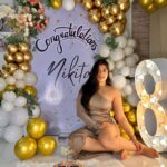 Nikita Sharma Instagram - ✨✨♥️8 MILLION of us! ♥️✨✨ Every single one of you, has made me what I am today. I just want to say that I feel so many emotions and yet don’t know what to say. That’s how overwhelmed I feel with the love you all constantly give me. 🥹 I have been putting myself out here in front of you all for years now and it’s such a blessing to see that so many of you want to join our big big family and be a part of my journey. 🙏🏻 I am truly truly grateful. As I always always say, please keep the love coming. ♥️♥️♥️♥️ Beautiful decor done by @hatsoffmediaent ✨ Cake sent by my parents 🥹♥️ Mumbai, Maharashtra