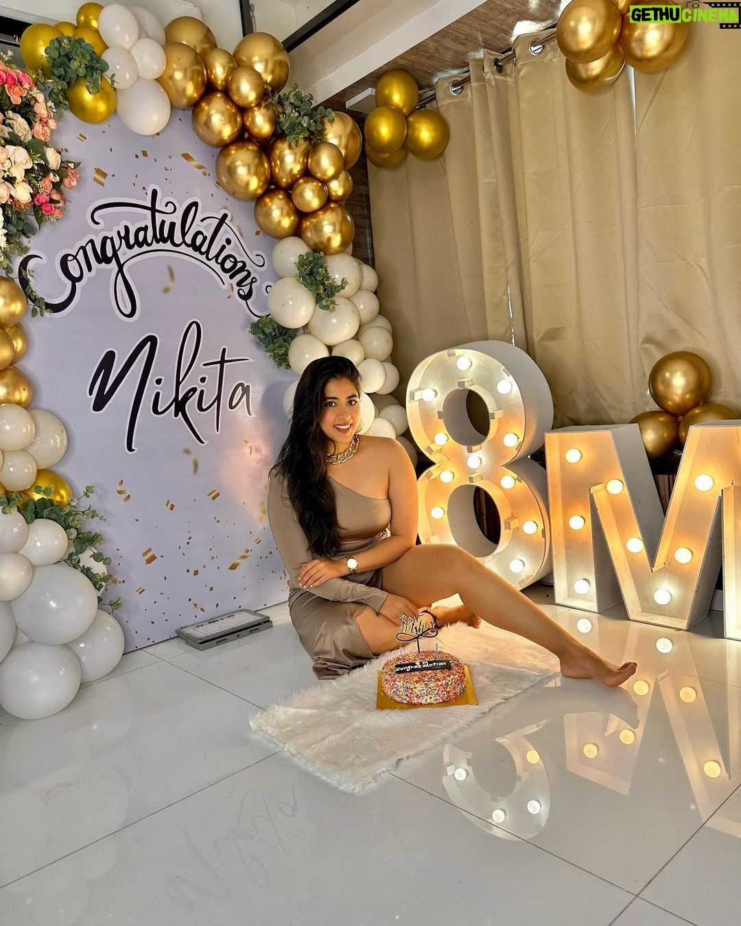 Nikita Sharma - 129.6K Likes - ✨✨♥️8 MILLION of us! ♥️✨✨
Every single one of you, has made me what I am today. I just want to say that I feel so many emotions and yet don’t know what to say. That’s how overwhelmed I feel with the love you all constantly give me. 🥹
I have been putting myself out here in front of you all for years now and it’s such a blessing to see that so many of you want to join our big big family and be a part of my journey. 🙏🏻
I am truly truly grateful. As I always always say, please keep the love coming. ♥️♥️♥️♥️
Beautiful decor done by @hatsoffmediaent ✨
Cake sent by my parents 🥹♥️