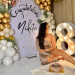 Nikita Sharma Instagram - ✨✨♥️8 MILLION of us! ♥️✨✨ Every single one of you, has made me what I am today. I just want to say that I feel so many emotions and yet don’t know what to say. That’s how overwhelmed I feel with the love you all constantly give me. 🥹 I have been putting myself out here in front of you all for years now and it’s such a blessing to see that so many of you want to join our big big family and be a part of my journey. 🙏🏻 I am truly truly grateful. As I always always say, please keep the love coming. ♥️♥️♥️♥️ Beautiful decor done by @hatsoffmediaent ✨ Cake sent by my parents 🥹♥️ Mumbai, Maharashtra