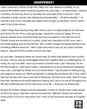 Nikki Blonsky Instagram - Thank you @huffpost for giving me this platform to share my journey and experience as a gay woman with the world. I hope my words can inspire you to live your truth whatever it may be and know you will always have support and love from myself and the community!