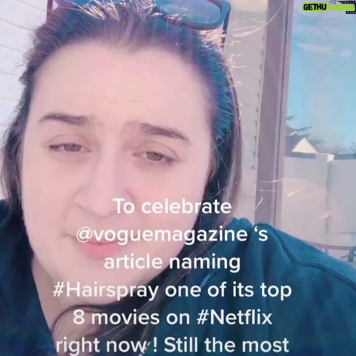 Nikki Blonsky Instagram - To celebrate @voguemagazine ‘s list of most watched movies right now on @netflix ! Hairspray is on the list of 8 most watched movies around the world on Netflix! Thank you all so much! We are so lucky to have such amazing supporters as you! Here’s a little “you can’t stop the beat” from my backyard 😂 enjoy!!! @tiktok
