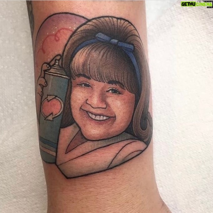 Nikki Blonsky Instagram - I’m speechless! It’s so well done and looks just like me! @punchypeaches I love this! Thank you for being such a dedicated fan and for making my Tracy part of you and your life forever! May the spirit and love of Tracy forever be with you! Rock on girl! This is epic! #TracyTurnbladTattoo #MyFace #LoveIt #IMPermanent PS well done @ali_burke_tattoo !