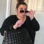 Nikki Blonsky Instagram – Last looks before I step out of the house. Errands are always more fun when I have my favorite @trendsavvyofficial accessories on! This bag goes everywhere with me and holds EVERYTHING..and trust me I leave nothing behind! #sponsored use code NikkiBlonsky for a discount!
