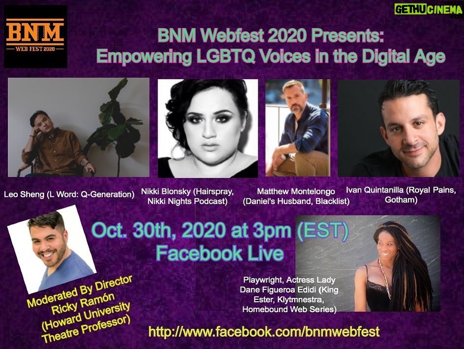 Nikki Blonsky Instagram - So excited to be part of this amazing virtual panel with @bnmwebfest! Tune in this Friday, Oct 30th, to join!