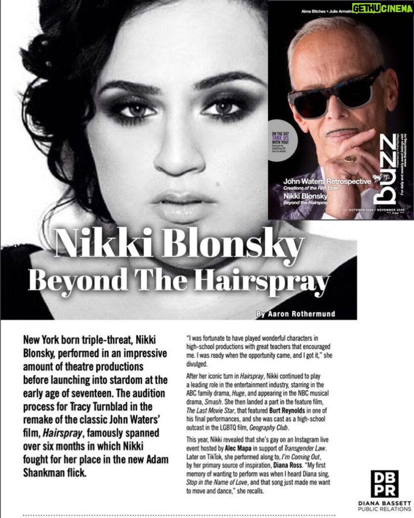 Nikki Blonsky Instagram - Excited to share this fun interview I did for the Buzz! Check it out!