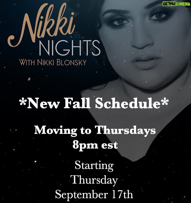 Nikki Blonsky Instagram - Can you believe it’s already September?? NikkiNights is moving to prime time on Thursdays! Don’t forget to tune in!