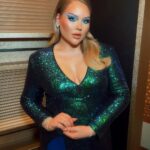 Nikkie de Jager Instagram - you have no idea how much this look means to me… 🥺 this was the first time ever I wore a low-cut dress and felt gorgeous! 💙 I got my girls lifted after being insecure about them ever since I started my transition. Doing this episode of Make Up Your Mind wearing something like this for the first time ever just felt so special.. ☺️ okay anyway… yay for the girls!!!! 👏🏻