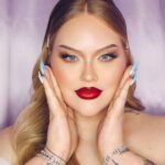 Nikkie de Jager Instagram - did someone say first trans woman to cover @theknot Magazine? 💅🏻💕 In this issue I’ve shared more about my relationship with @dylandrossaers and plans for our future wedding day + even some advice on how to choose the best glam team for you! Can you believe my entire face is @maybelline for this bridal fantasy? 😍 Make sure to grab your copy of The Knot magazine, on stands now! #TheKnot #maybellinepartner