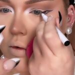 Nikkie de Jager Instagram – this winged liner hack changes EVERYTHING 🤯🥵✨ @katiejanehughes you’re a genius!