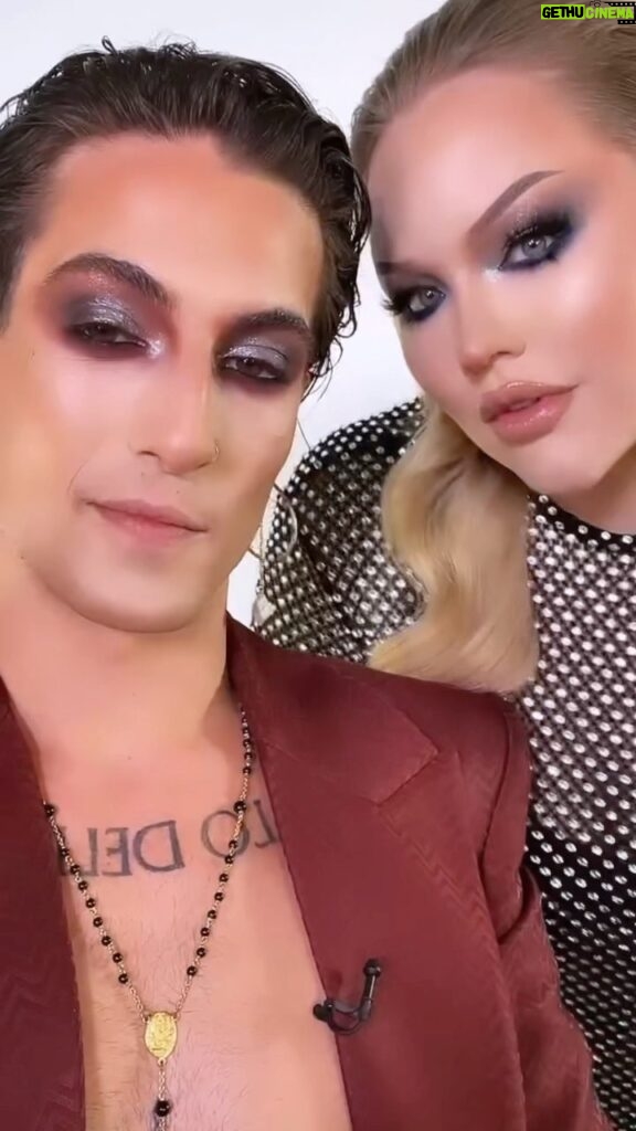 Nikkie de Jager Instagram - oh you know, just doing @ykaaar’s makeup… casually! 😳😍💖 my full video with @maneskinofficial is up now!