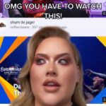 Nikkie de Jager Instagram - my life is complete. I’m officially an Eurovision meme 🥺😳😍💖 @go_a_band @eurovision