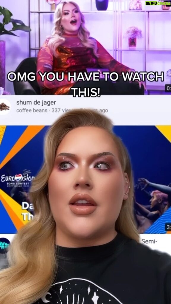 Nikkie de Jager Instagram - my life is complete. I’m officially an Eurovision meme 🥺😳😍💖 @go_a_band @eurovision