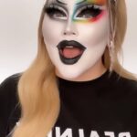 Nikkie de Jager Instagram - like, why do they think we’re born with gold eyelids? 🤡✨ loving this @gottmik makeup? full video up on my channel!