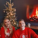 Nikkie de Jager Instagram - I’m dreaming of a __ (fill in the blank!) ❤️🎄✨ aren’t we cute @dylandrossaers 😅