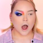 Nikkie de Jager Instagram - honestly can’t choose between the rainbow eye or the neutrals eye 😫 who is playing with the NikkieTutorials x @beautybaycom Pressed Pigment Palette? TAG ME IN YOUR LOOKS! 😍💕
