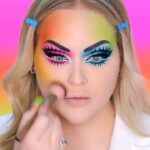 Nikkie de Jager Instagram - seeing SO many recreations of this, and I couldn’t be more proud! 🌈✨ FULL tutorial on my YouTube channel 💕 LINK IN BIO! - inspired by @ellis_atlantis