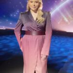 Nikkie de Jager Instagram - SHOWTIME! 💙💖 a dream come true 🥺 thank you for your trust and honor @eurovision 🌟 special thanks to @maisonthefaux for making me this dream dress 🥰 #eurovision #europeshinealight