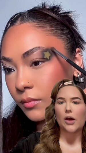 Nikkie de Jager Instagram - using stickers as makeup stencils?! 🤐⭐️