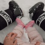 Nikol Švantnerová Instagram – Me and miniMe🤍 #moonboots #matchymatchy