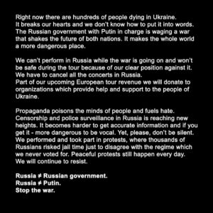 Nikolay Kostylev Instagram - Please consider helping Ukrainian people (in bio)