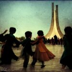 Nima Akbarpour Instagram – #Midjourney #AI #paint #Iran #Iranian #girls #boys #dance #Azadi #tower #MahsaAmini
روز ۲۱ مرداد امسال بود که داشتم هوش مصنوعی میدجرنی رو آزمایش می‌کردم. روش کارش اینه که می‌تونی چند جمله توصیفی بهش بدی تا چیزی رو که تخیل کردی، برات نقاشی کنه.
من نوشتم: تصور کن که دختران و پسران ایران دور برج آزادی می‌رقصند. نتیجه شد این چیزی که اینجا می‌بینید.
دیدم بی‌مناسبت نیست که این اثر خلق‌شده توسط هوش مصنوعی رو باهاتون هم‌رسانی کنم,
نشانی این نقاشی در سایت میدجرنی
https://www.midjourney.com/app/jobs/39bc1df0-0ece-4e8e-ac7b-07d473929057/
#مهسا_امینی Azadi Tower, Tehran