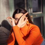 Nimrat Khaira Instagram - Disconnect to reconnect 🧡🧡 Photography @bharat_rawail Styling @jinalpnagda Earrings @echoaccessories_
