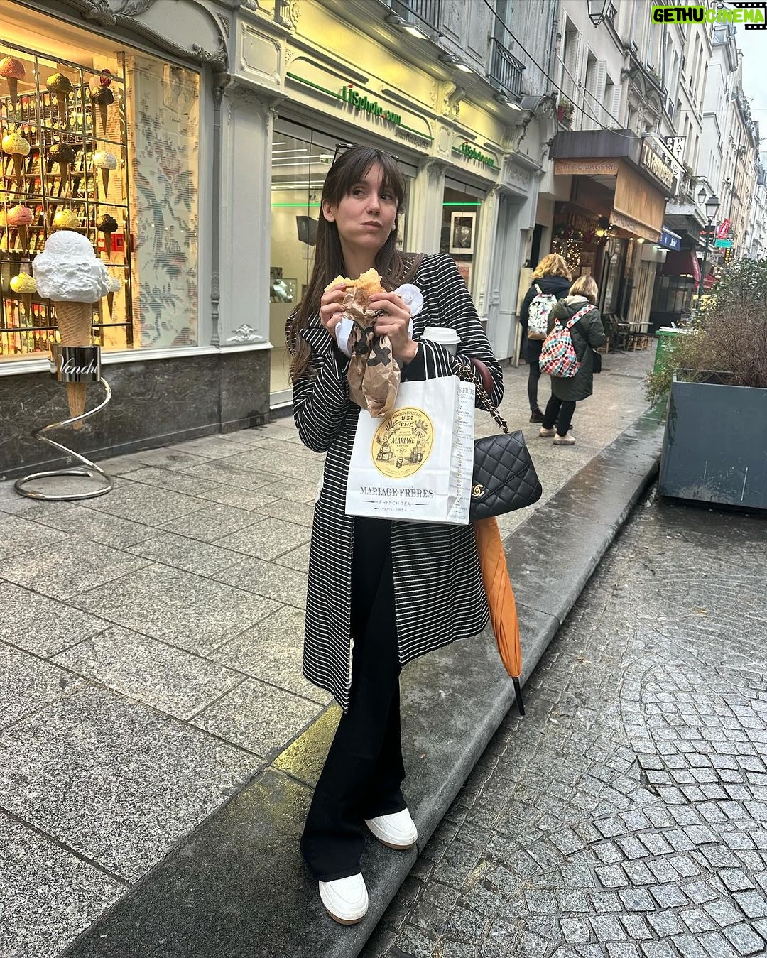 Nina Dobrev Instagram - Paris dump 🥐 #chouchou Paris, France
